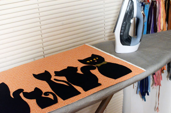 Free Pattern: Black Cat Brigade Halloween Banner