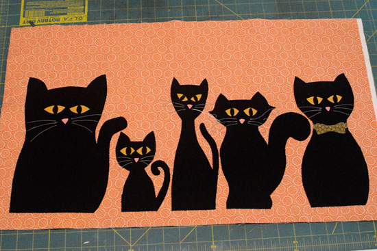 Free Pattern: Black Cat Brigade Halloween Banner