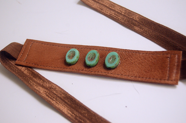 Leather & Elastic Cuff Bracelets - TUTORIAL