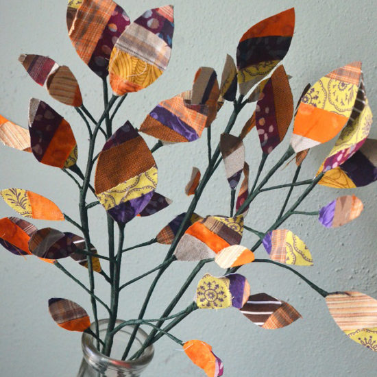 Scrap Fabric Leaves That Hold Their Shape - Tutorial - Orange Bettie