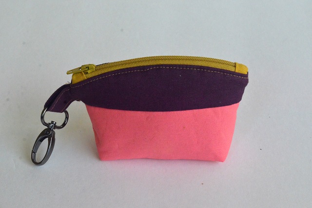 Color Block Mini Zip Pouch - Tutorial