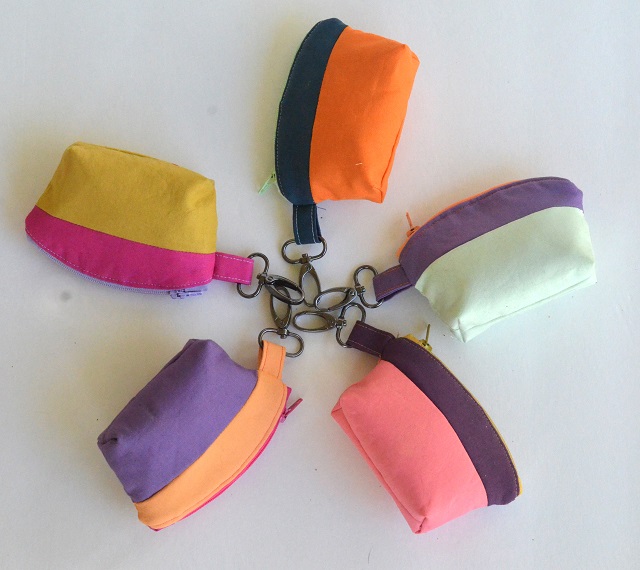 Color Block Mini Zip Pouch - Tutorial