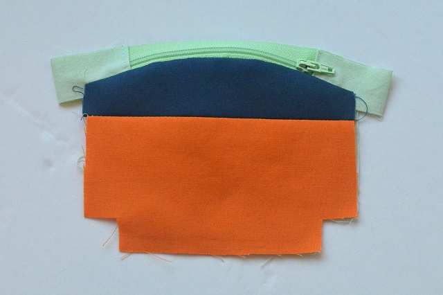 Color Block Mini Zip Pouch - Tutorial