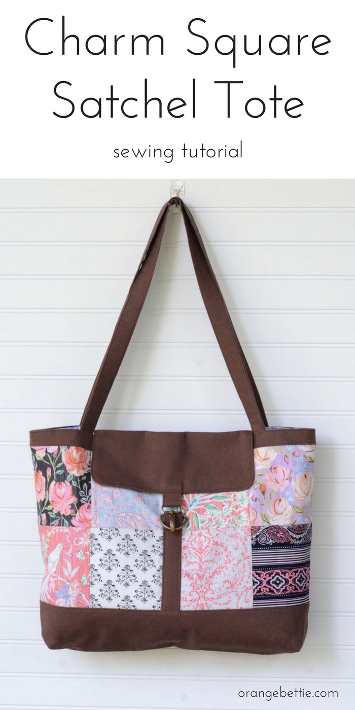 Charm Square Satchel Tote Sewing Tutorial