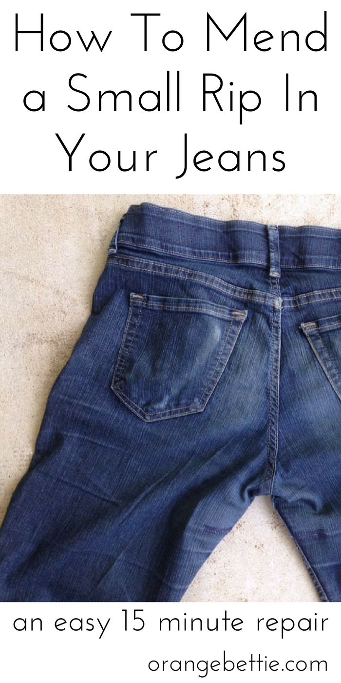 How I earned $120/hour mending my jeans