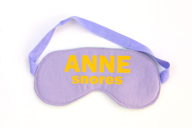 Sassy Sleep Mask - Free Sewing Pattern by Orange Bettie