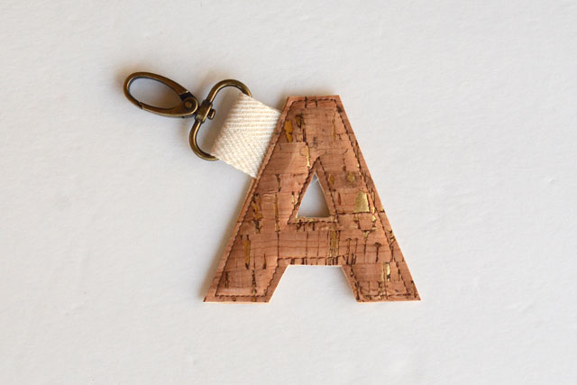 Cork Monogram Key Fob - Tutorial