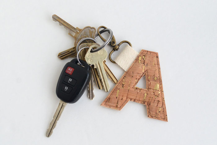 Cork Monogram Key Fob - Tutorial