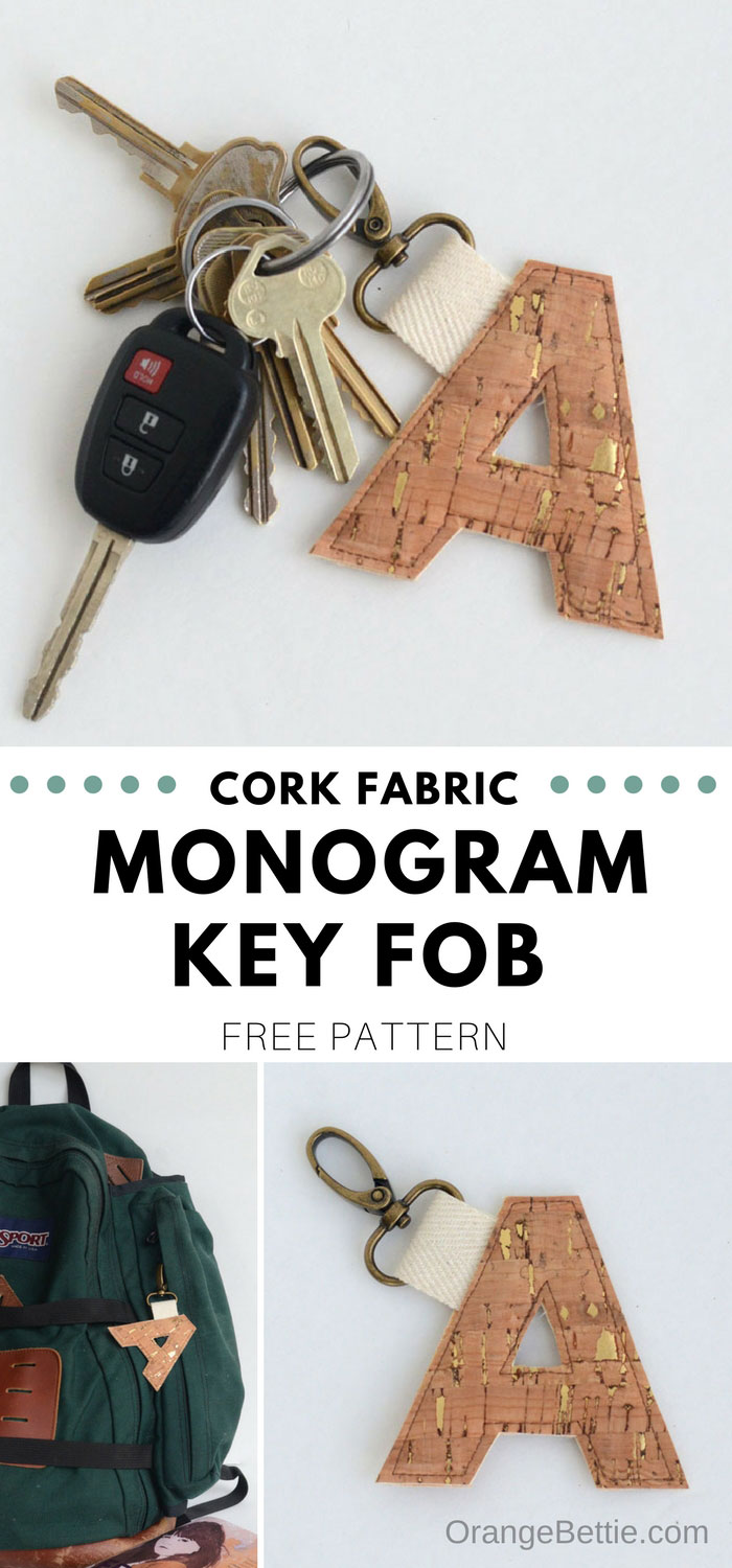 Cork Monogram Key Fob - Tutorial