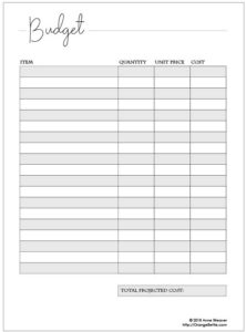 Free Printable Service Project Planner Pages