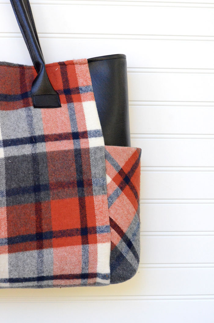 Plaid Flannel Fall Tote Bag - Sewing Tutorial