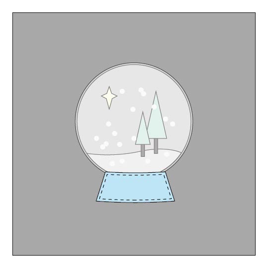 Snow Globe Christmas Pillow - Sewing Tutorial