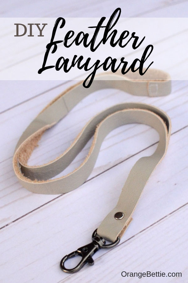 DIY Leather Lanyard - tutorial