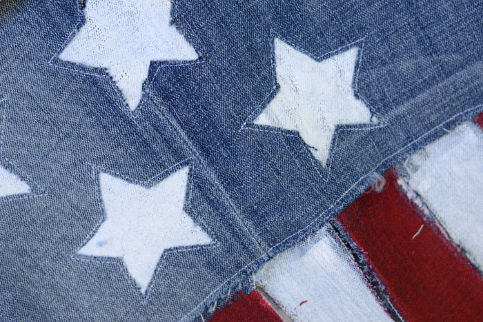 Upcycled Jeans Flag Banner - Easy Sewing Tutorial