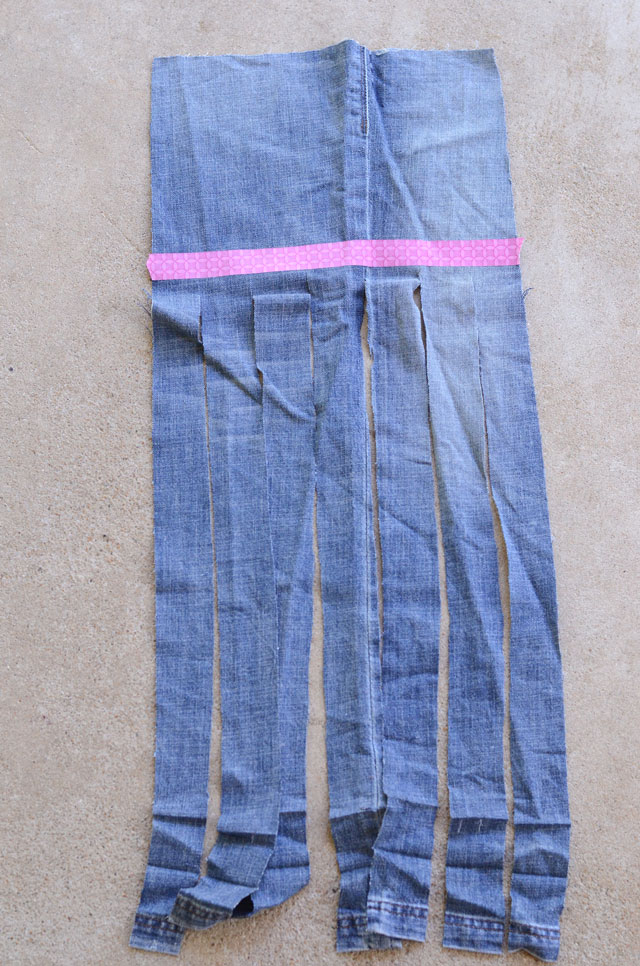 Upcycled Jeans Flag Banner - Easy Sewing Tutorial