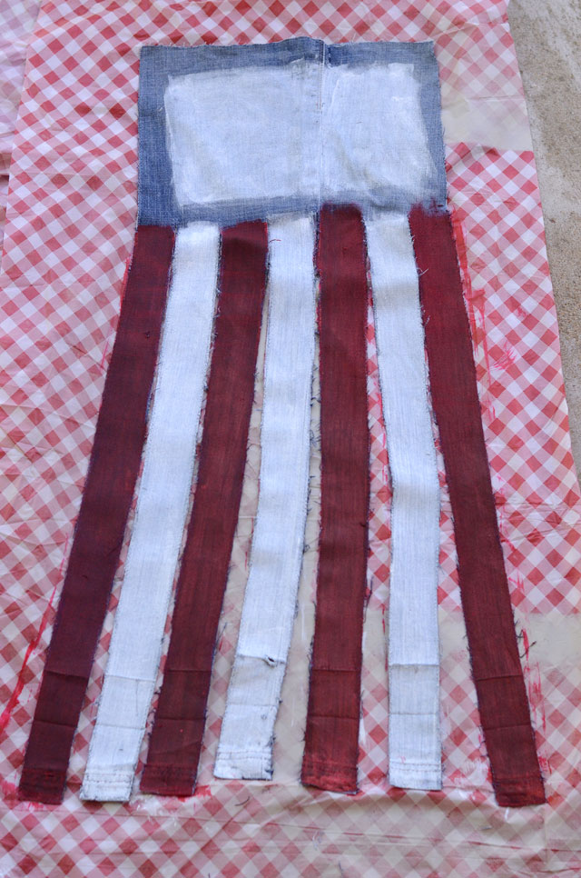 Upcycled Jeans Flag Banner - Easy Sewing Tutorial