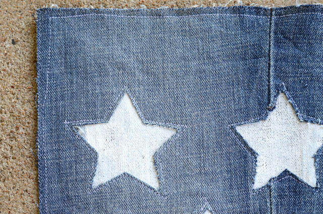 Upcycled Jeans Flag Banner - Easy Sewing Tutorial