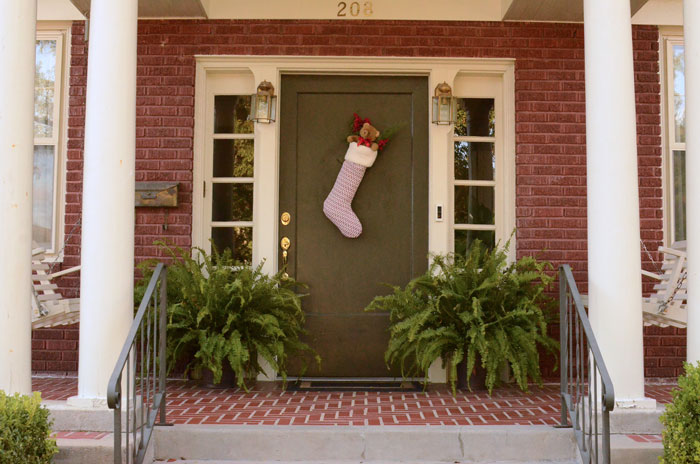 Large Christmas Stocking to Hang on a Door - Free Sewing Pattern