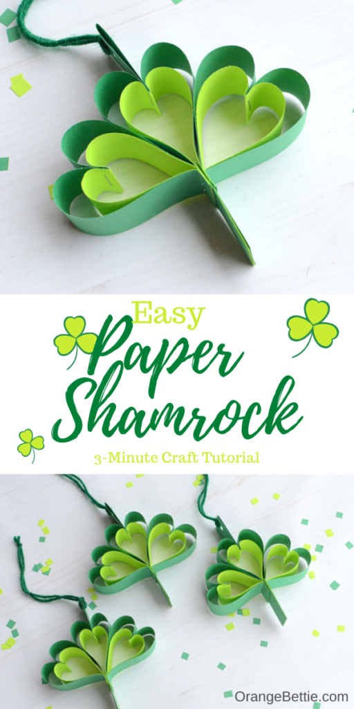 Easy Paper Shamrock – 3 Minute Craft Tutorial