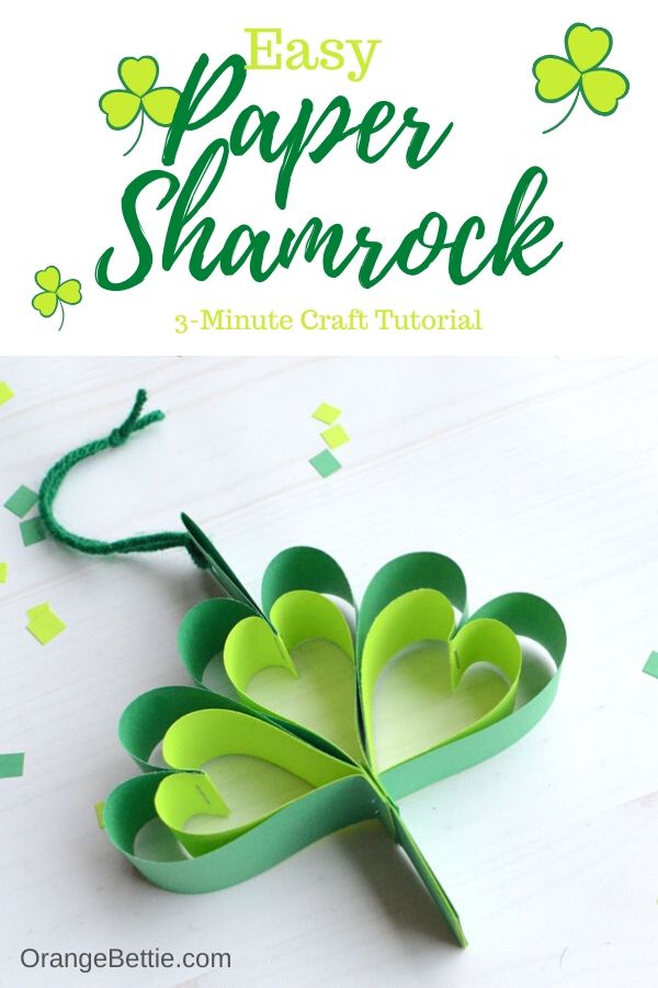 Easy Paper Shamrock – 3 Minute Craft Tutorial