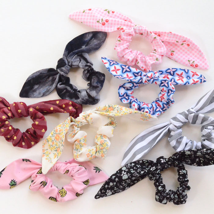 Beginner sewing projects: Quick and easy things to sew - know bow scrunchie