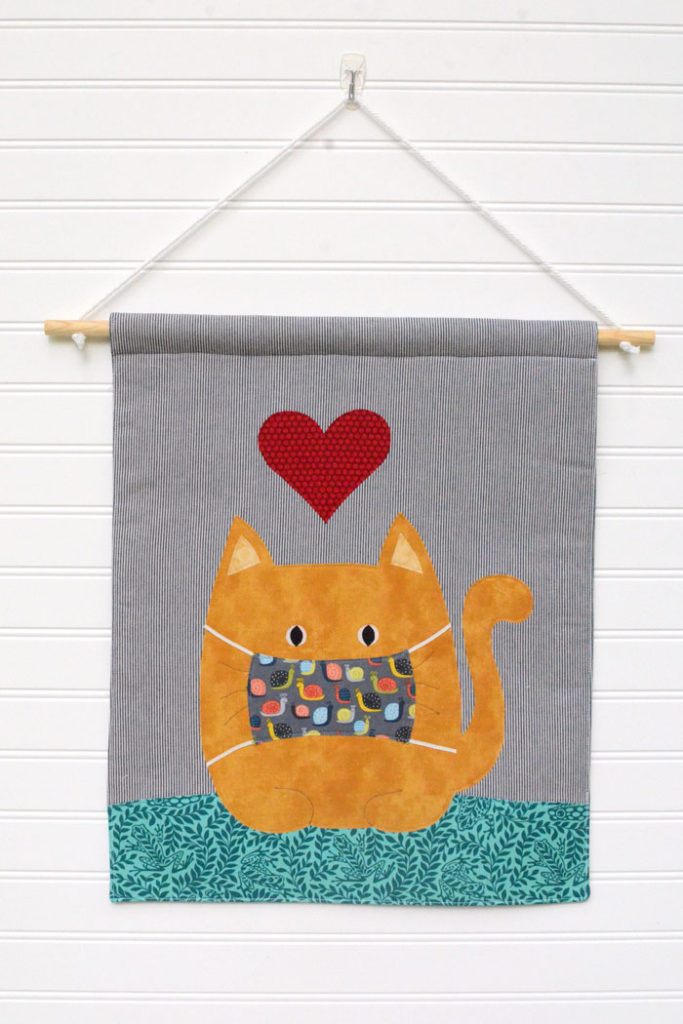 Cat in a Mask Social Distancing Banner - Free Sewing Pattern