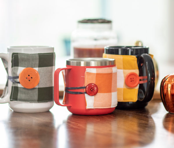 Fall mug cozy by Life Sew Savory