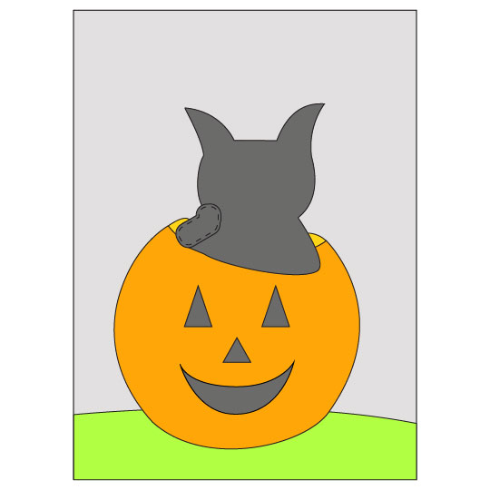 DIY Halloween Black Cat Banner - Step 6