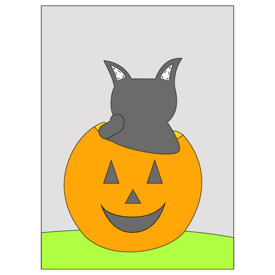 DIY Halloween Black Cat Banner - Step 7