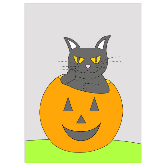 DIY Halloween Black Cat Banner - Step 11