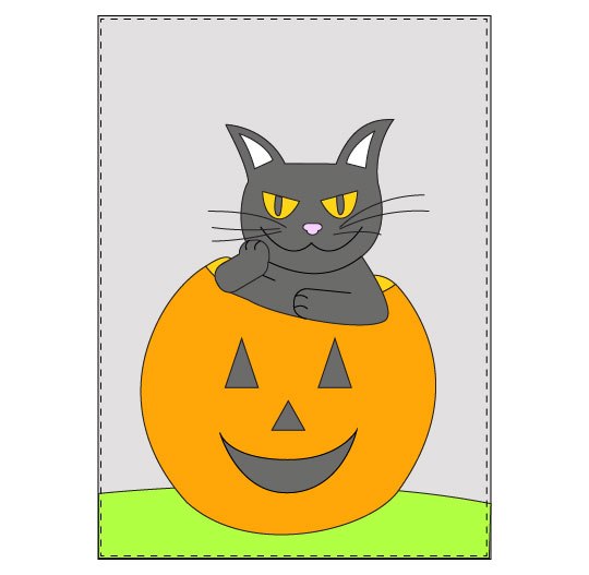 DIY Halloween Black Cat Banner - Step 13