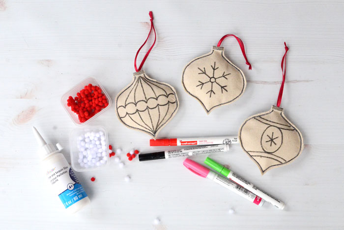 Keepsake Christmas Ornaments Kids Can Make - Free Sewing Pattern by Orange Bettie