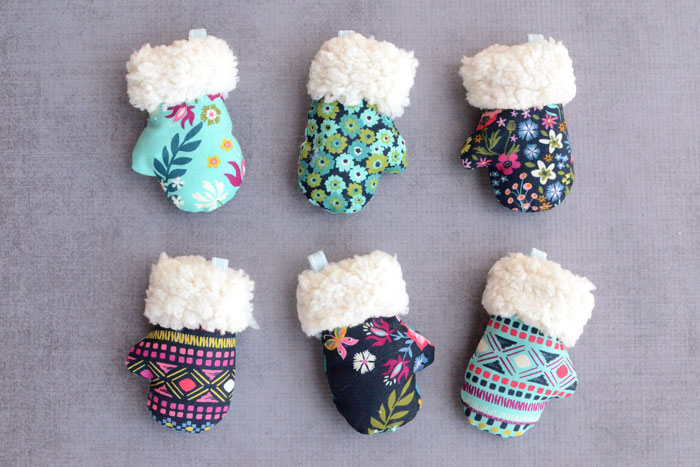 Mini Mitten Christmas Ornament - Free Sewing Pattern