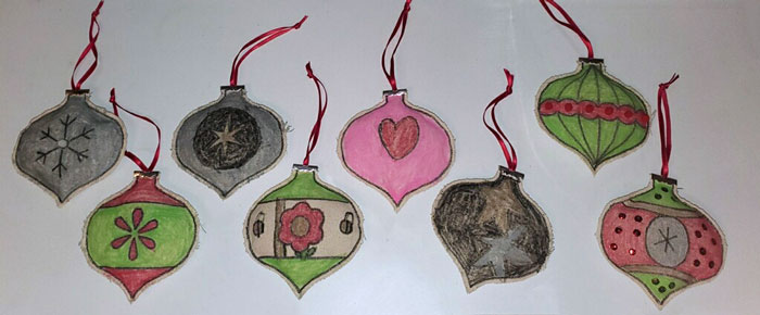 Keepsake Christmas Ornaments Kids Can Make - Free Sewing Pattern by Orange Bettie