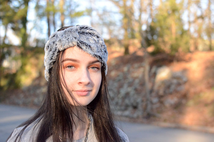 Faux Fur Ear Warmer Headband - Easy Sewing Tutorial by Orange Bettie