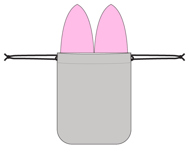 Sudsy Bunny DIY Soap Pouch - step 14