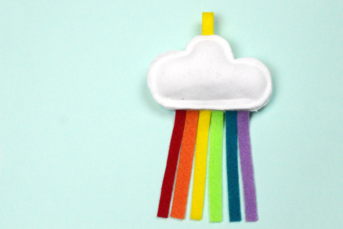 Rainbow Cloud DIY Cat Toy – Free Sewing Pattern