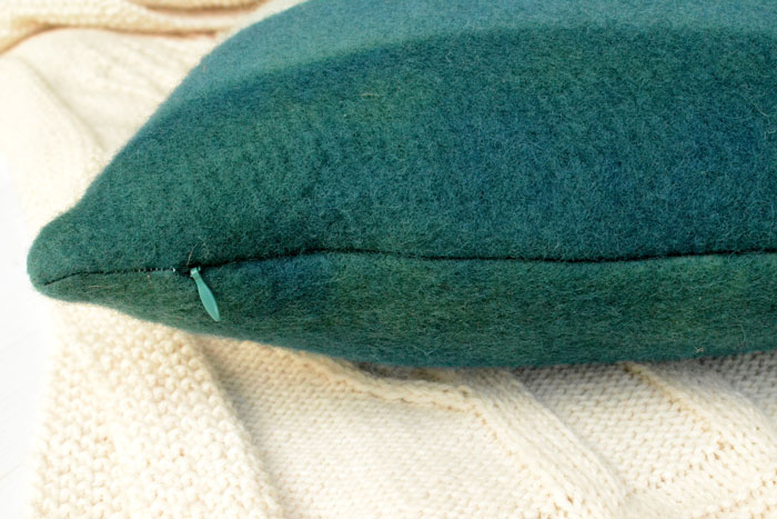 DIY Dip Dye Ombre Wool Pillow Sewing Tutorial