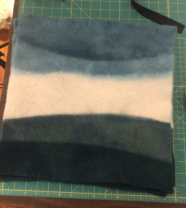 DIY Dip Dye Ombre Wool Pillow Sewing Tutorial - Step 8