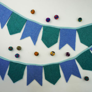 Wool Felt Banner DIY from Upcycled Sweaters by Cucicucicoo