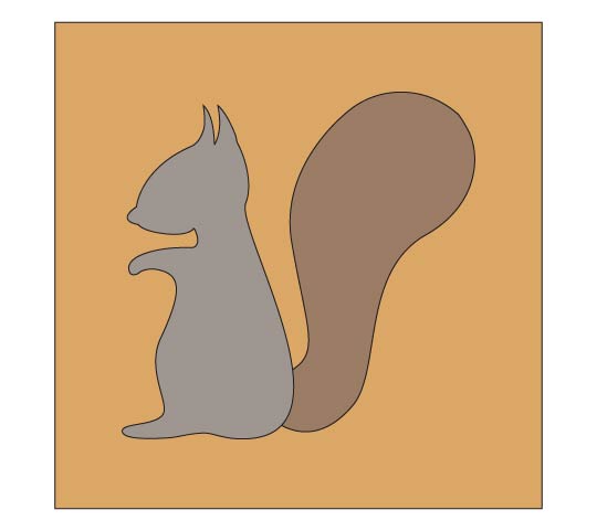 Fall Squirrel Pillow - Step 9