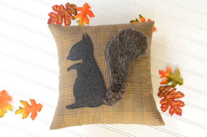 Fall Squirrel Pillow - Free Sewing Pattern