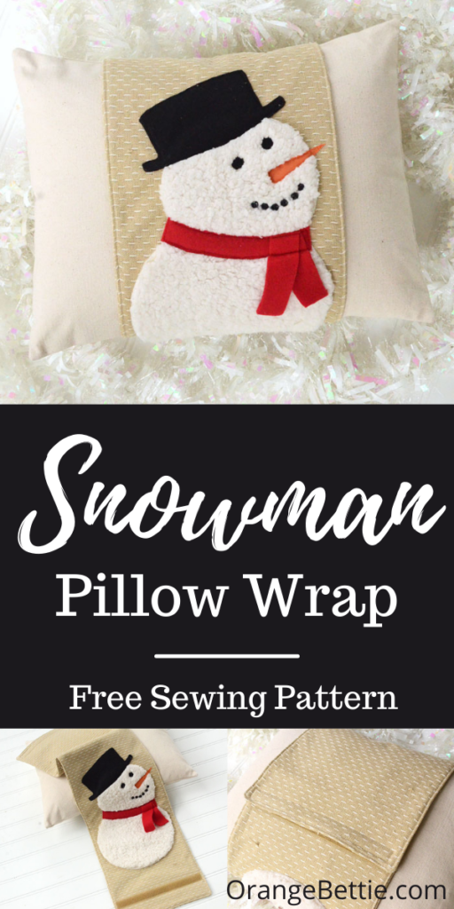 DIY Christmas Snowman Pillow Wrap – Free Pattern