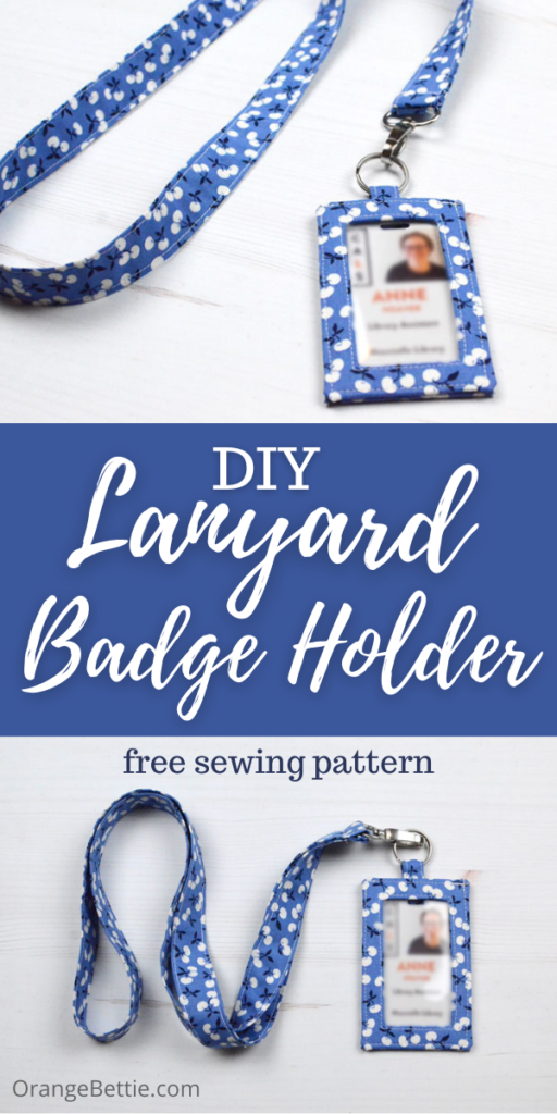 Fabric Lanyard with ID Badge Holder Sewing Tutorial