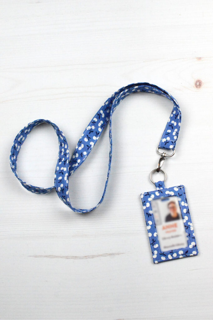 Fabric Lanyard with ID Badge Holder Sewing Tutorial