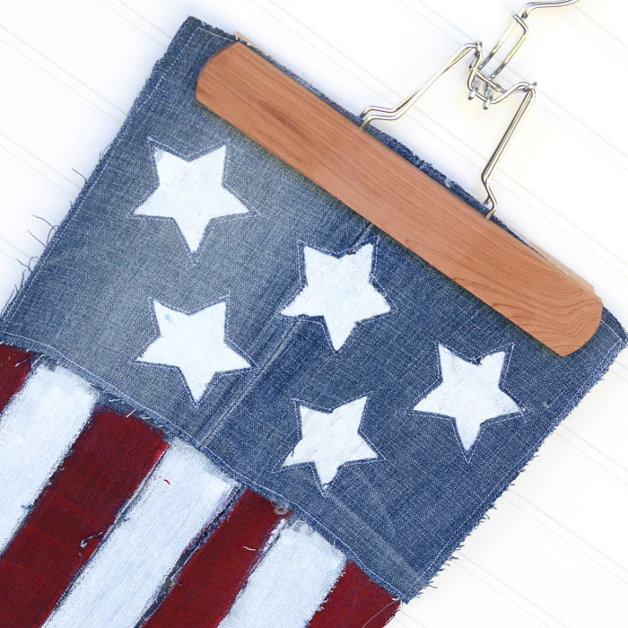 Upcycled Jeans Flag Banner - Easy Sewing Tutorial