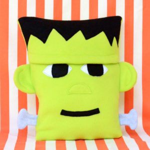 Fleece Frankenstein Halloween Pillow - Free Sewing Pattern