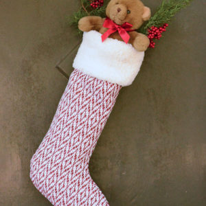 Large Christmas Stocking to Hang on a Door - Free Sewing Pattern