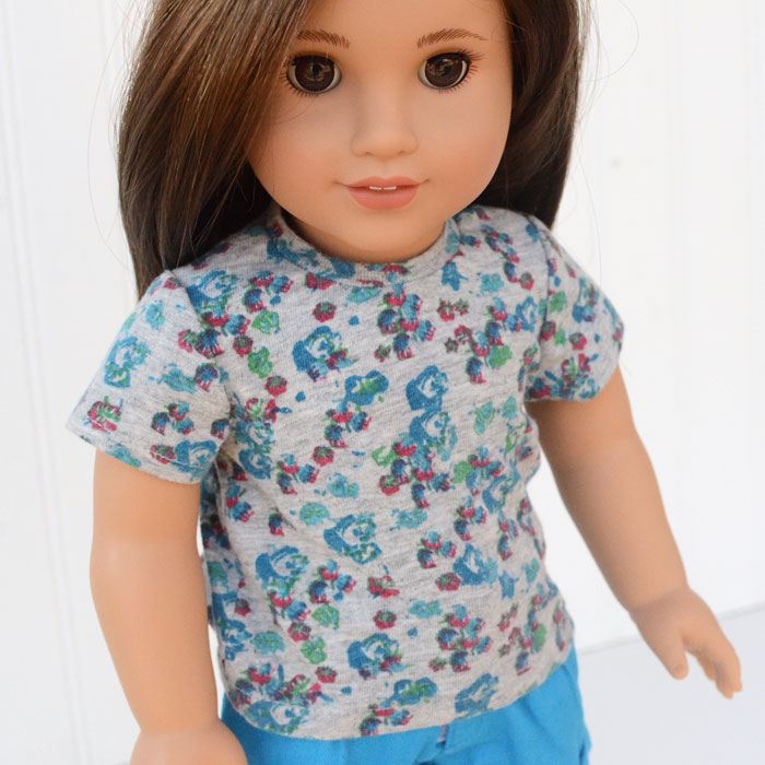 Short Sleeve Doll Shirt Sewing Pattern Free